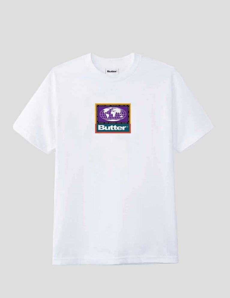 T-shirt BUTTER GOODS trek tee bianco